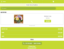 Tablet Screenshot of cedargrovegardens.net